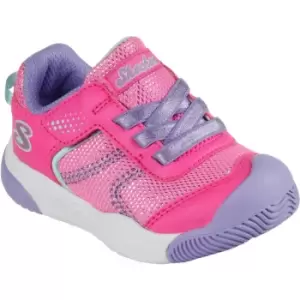 Image of Skechers Girls Mighty Toes Sole Steppers Slip On Trainers UK Size 11 (EU 28)