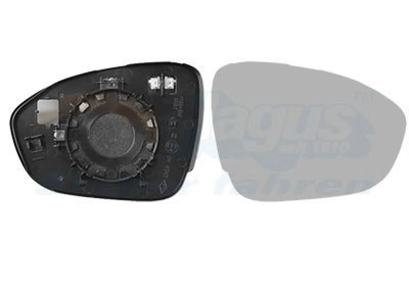 Image of VAN WEZEL Wing mirror glass VAN WEZEL 1510838