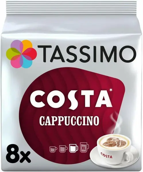 image of Tassimo Costa Latte Coffee 80 Pods