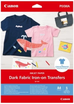 Image of Canon Dark Fabric Iron-On Transfers A4 4006C002