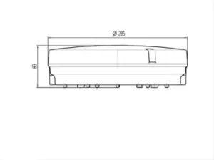 Image of KnightsBridge 230V IP65 14W LED Bulkhead 4000K