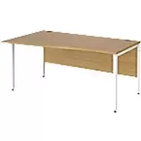 Image of Dams International Wave Desk MB16WLWHO 1,600 x 990 x 725 x 800 - 990 mm