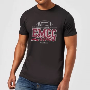 Image of East Mississippi Community College Lions Distressed Mens T-Shirt - Black - 4XL - Black