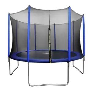 image of Dellonda 12ft Heavy-Duty Outdoor Trampoline with Safety Enclosure Net