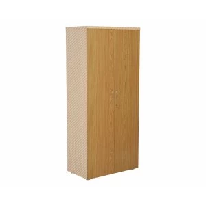 image of TC Office Lockable Doors for 1800mm High Bookcase, Oak