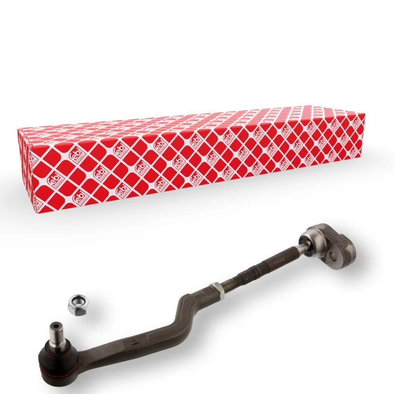 Image of FEBI BILSTEIN 36150 Tie Rod Front Axle Left, with lock nut Rod Assembly (284)