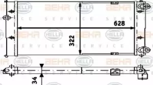 image of x1 Behr Heat Exchanger 8MK376713-734 Genuine for 8MK 376 713-731 Made in China