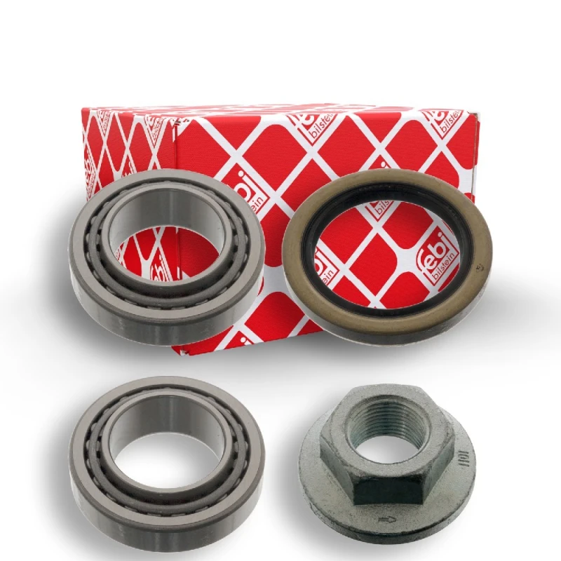 Image of FEBI BILSTEIN 05408 Wheel bearing kit Rear Axle Left, with shaft seal Wheel Bearing Kit (654)