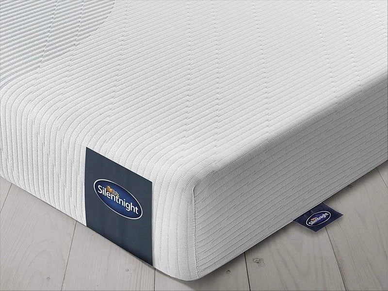 Image of Silentnight Memory 3 Sleep Rolled Soft Foam Mattress in White Size: EU King White Unisex EU King