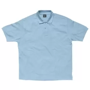 image of SG Ladies/Womens Polycotton Short Sleeve Polo Shirt (2XL) (Sky Blue)