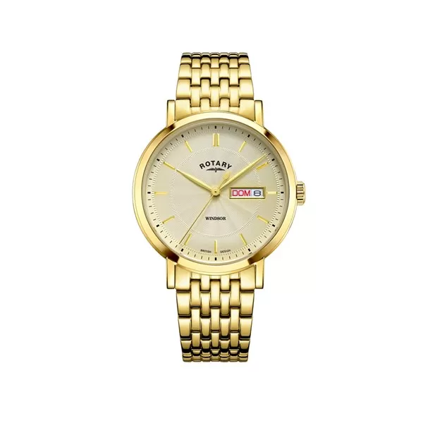 Image of Rotary GB05423/03 Windsor Gold Plated Bracelet Watch - W13176