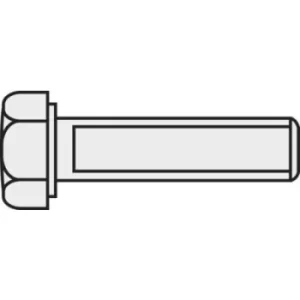 image of TOOLCRAFT 216372 Hexagon head screws M1.6 10 mm Hex head DIN 933 Brass 10 pc(s)