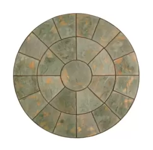 image of Kelkay Abbey Circle Paving Kit 2.4m - Antique Grey