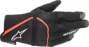 image of Alpinestars Syncro V2 Drystar Motorcycle Gloves, black-red, Size S, black-red, Size S