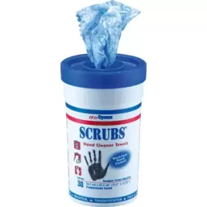 Image of Scrubs 42230 In-A-Bucket Hand Cleaner Towels - Tub Of 30
