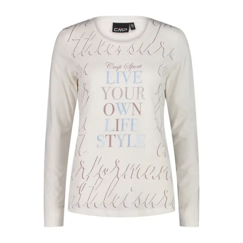 Image of CMP Womens long sleeve T-Shirt CMP Blanc Female 2XS