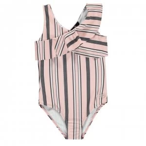 image of Firetrap Swimsuit Junior Girls - Lotus Stripe