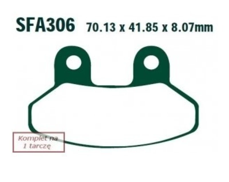 Image of EBC Brakes SFA306 Brake pad set Brake Pad Set,disc brake (402)