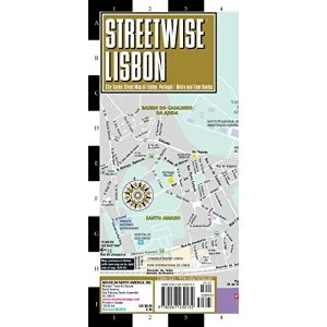 Image of Streetwise Lisbon Map - Laminated City Center Street Map of Lisbon, Portugal Sheet map, folded 2018