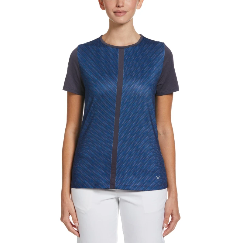 Image of Callaway Mitered Polo Top Womens - Grey Grey 8