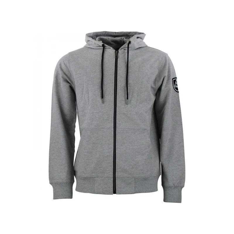 Image of Peak Mountain Full-zip cotton sweatshirt Peak Mountain French Terry Gris Male M CAGE/PF/B/GRIS CLAIR CHINE