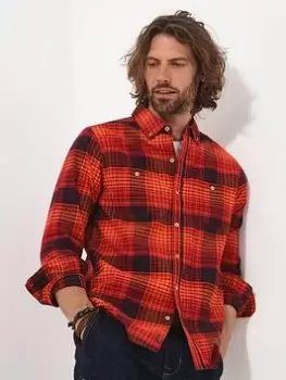 Joe Browns Joe Browns Sunset Loving Check Shirt - Red, Red Size M Men