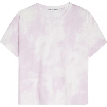 Image of Calvin Klein Cloud AOP T Shirt - Lavender 0JV