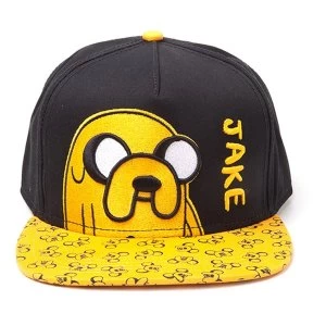 image of Adventure Time - Jake Unisex Snapback Baseball Cap - Black/Yellow