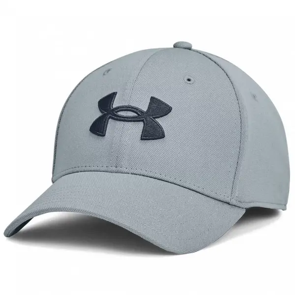 image of Under Armour Mens Blitzing Cap GRAY/Harbor Blue - M/L