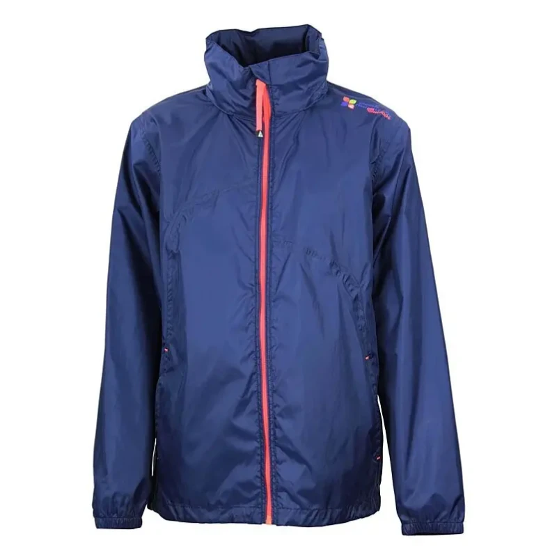 Image of Peak Mountain Girl's waterproof jacket Peak Mountain Gara Bleu Female 16 ans GARA/10-16/FL/1/MARINE