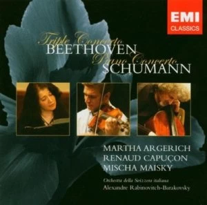 image of Beethoven Triple Concerto/Schumann Piano Concerto by Ludwig van Beethoven CD Album