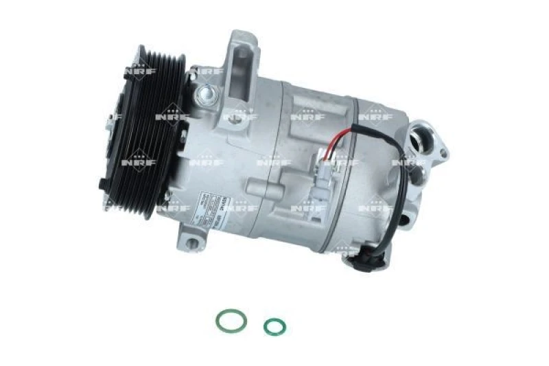 Image of NRF 32598 AC Compressor EASY FIT PAG 46, Refrigerant: R134a, with PAG compressor oil, with gaskets/seals Compressor,air conditioning (447)