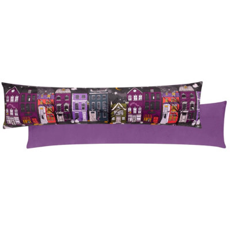 Image of Furn furn. Creepy Town Velvet Draught Excluder in Black One Size Unisex 5025532815903