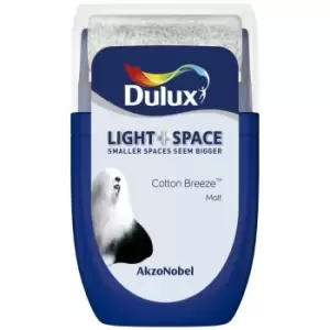 Image of Dulux Light & Space Cotton Breeze Matt Emulsion Paint 30ml