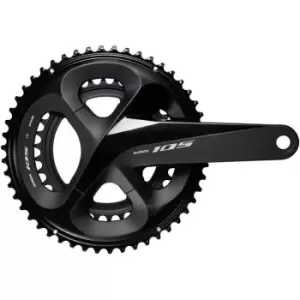 image of Shimano 105 R7000 Road Chainset - 53/39 - Black