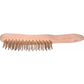 Image of 4-Row Brass Wire Scratch Brush - Kennedy