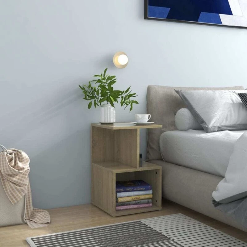 Image of VIDAXL Bedside Cabinets 2 pcs Sonoma Oak 35x35x55cm Engineered Wood Vidaxl 8720286558591