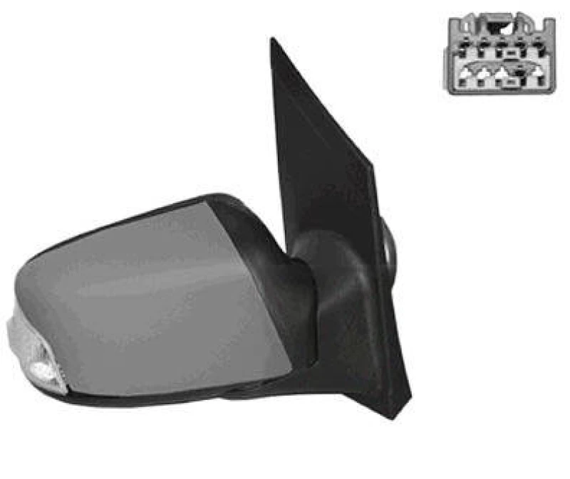 Image of VAN WEZEL 1863806 Wing mirror * HAGUS * Right, Heatable Outside Mirror (50)