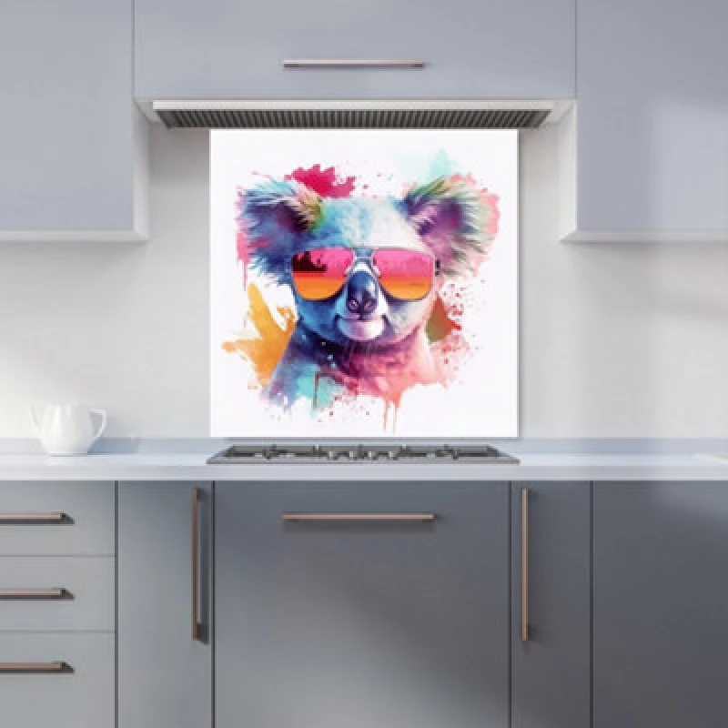 Image of Warren Reed - Designer American Shorthair Cat Face Glasses Splashart Tea Towel Multicolor Unisex
