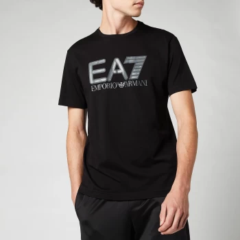 Image of Emporio Armani EA7 Visibility Logo T-Shirt Black Size L Men