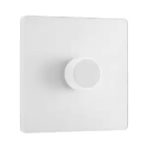 Image of BG Evolve Pearl White Trailing Edge LED 200W Single Dimmer Switch 2-Way Push On/Off - PCDCL81W