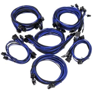 image of Super Flower Sleeve Cable Kit Pro - Black/Blue