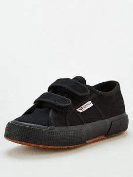 SUPERGA Boys 2750 Cotj Strap Classic Plimsoll Pumps - Black, Size 11.5 Younger