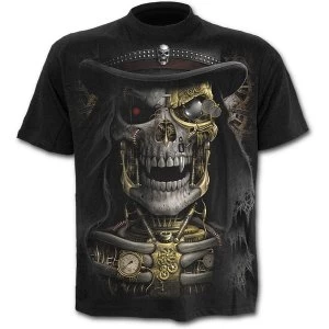 image of SteamPunk Reaper Mens XX-Large T-Shirt - Black