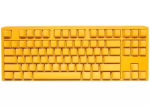 image of Ducky One3 Yellow TKL keyboard USB UK English