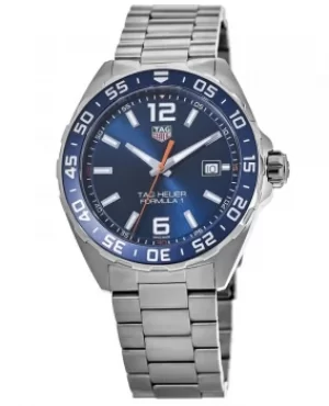 Image of Tag Heuer Formula 1 Quartz 43mm Blue Dial Steel Band Mens Watch WAZ1010.BA0842 WAZ1010.BA0842