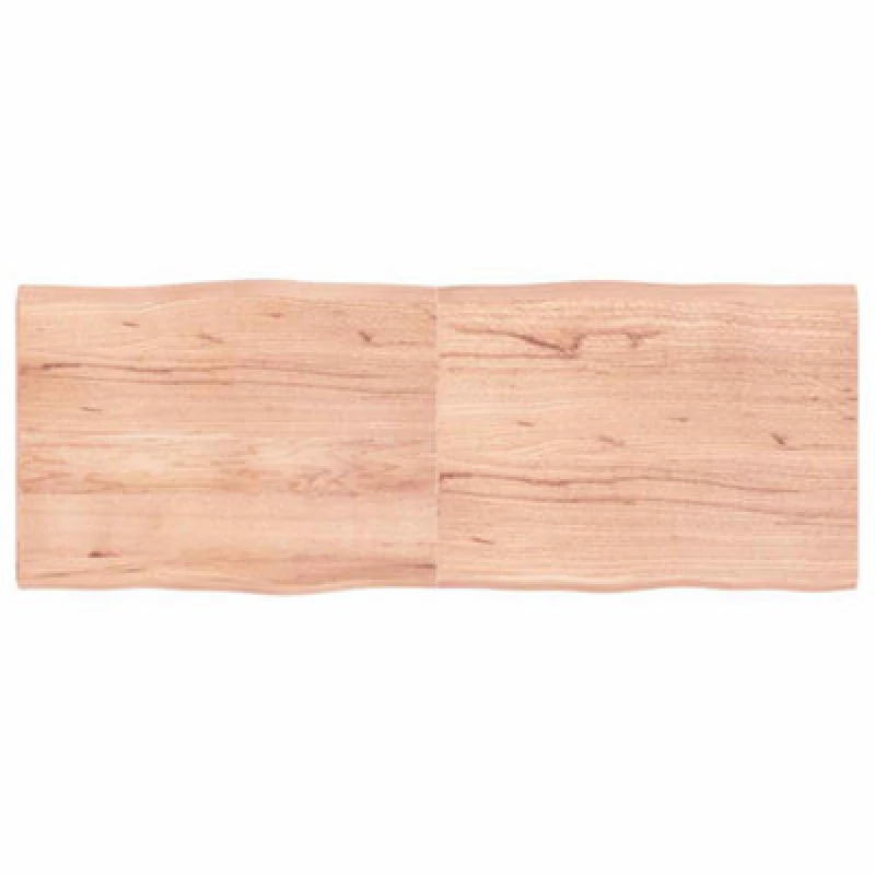 Image of Vidaxl Table Top Light Brown 160X60X(2-4)cm Treated Solid Wood Live Edge, Brown 363972