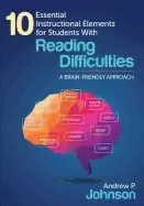 Image of 10 essential instructional elements for students with reading difficulties