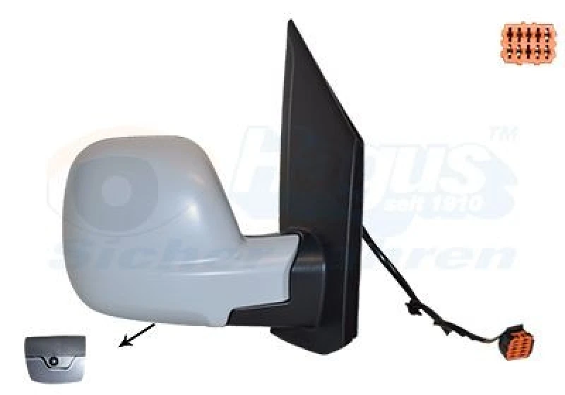 Image of VAN WEZEL Wing mirror VAN WEZEL 0944808