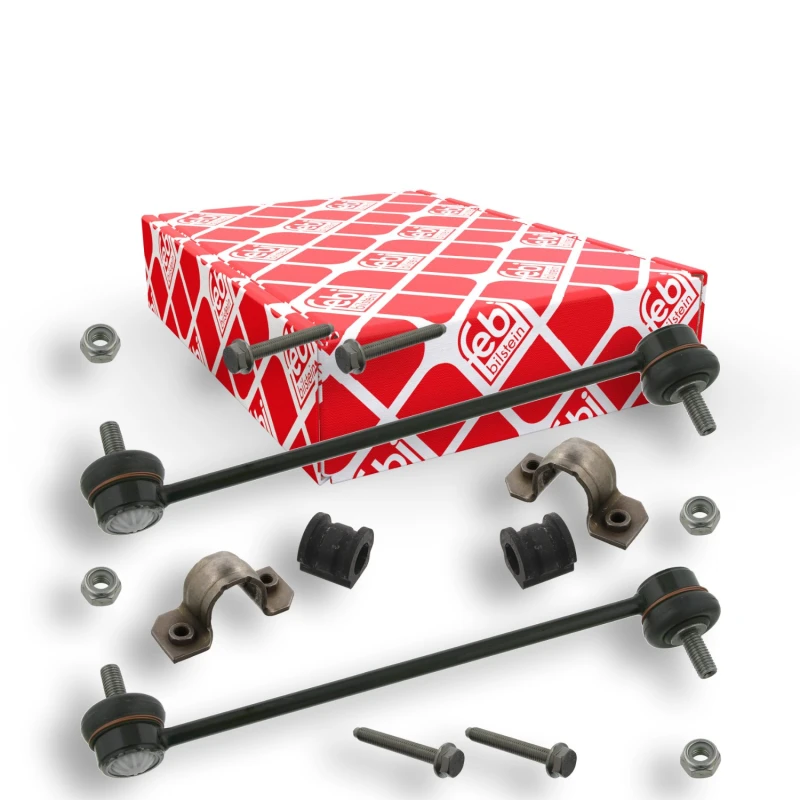 Image of FEBI BILSTEIN 37079 Repair Kit, stabilizer suspension ProKit Front Axle, with coupling rod Repair Kit,stabilizer suspension (1097)